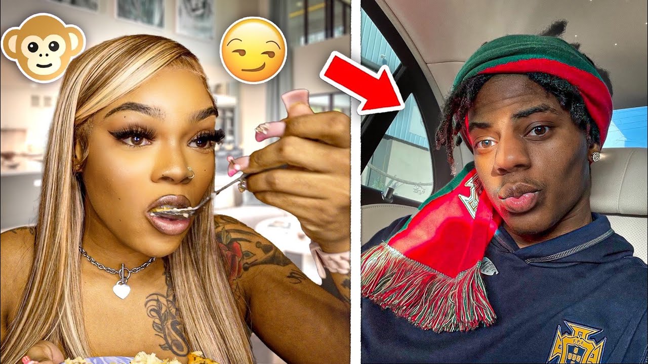 EATING SALMON & TROLLING PPL ON THE MONKEY APP TO SEE THEIR REACTIONS 😂 (FUNNY AF)