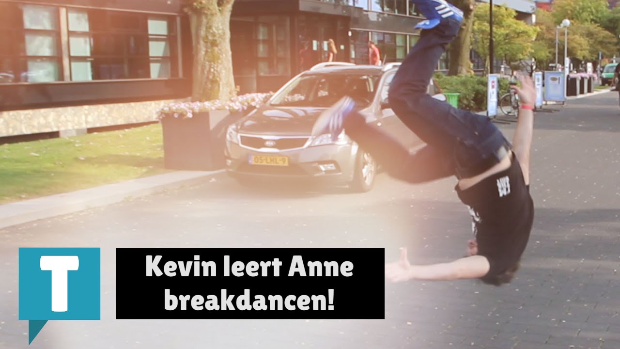 Kevin (Ch!pz) leert Anne breakdancen! - TetterTV