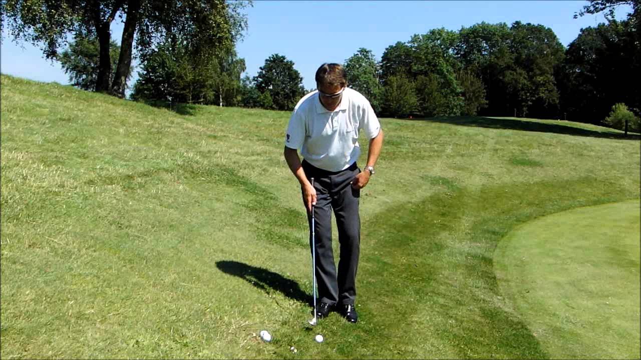 How to Chip from a Downslope - Mark Wood Golf Academy