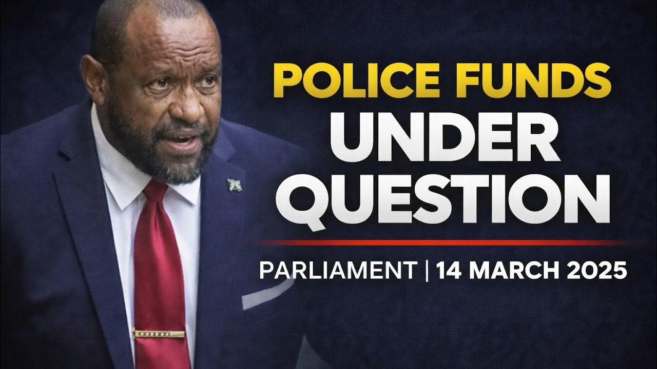 Police Minister Put on the Spot Over Missing Police Improvements | Parliament Sitting#pngtaxfacts 