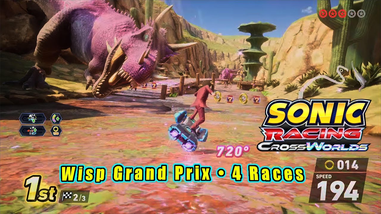 PS5 • Sonic Racing CrossWorlds – Wisp Grand Prix, 4 Races • Ichiban Kasuga – Diva Macchina 