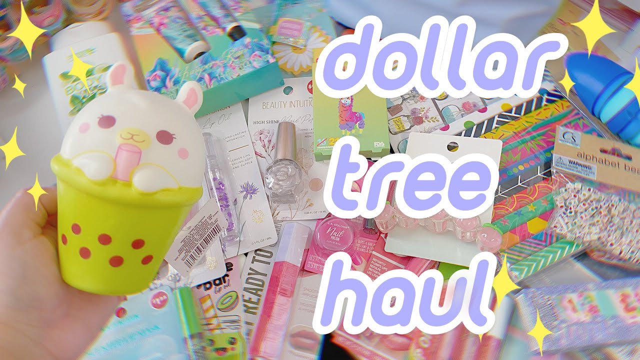 huge dollar tree haul | stickers lipgloss and more #dollartree #stickers #dollartreehaul