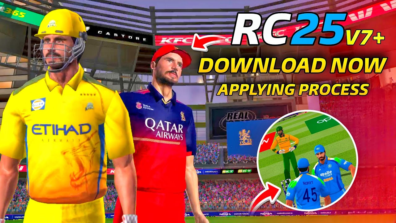 Download Now | RC 25 V7+ Max Update | Real Jerseys & New Stadiums