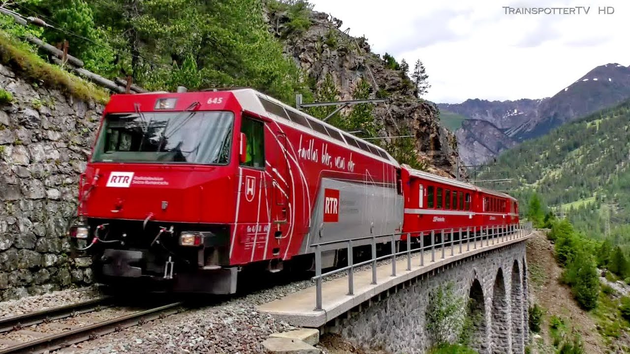 Die Rhätische Bahn (RhB) zwischen Bergün und Preda