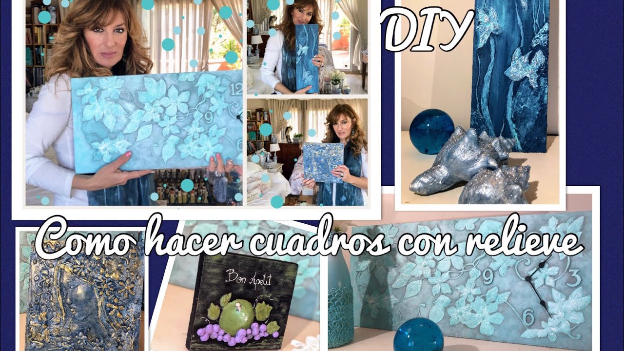 🌟😀 CUADROS CON VOLUMEN 🌟 4 PROPUESTAS !! Te va a encantar 😀😀😀!!!