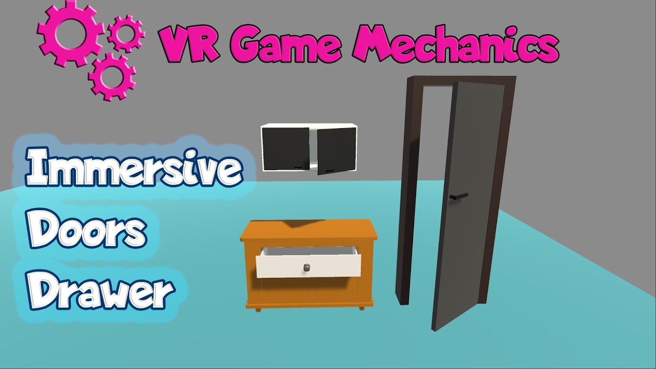 Реалистичная механика открывания дверей и ящиков | Best Way to Open Door or Drawer into VR