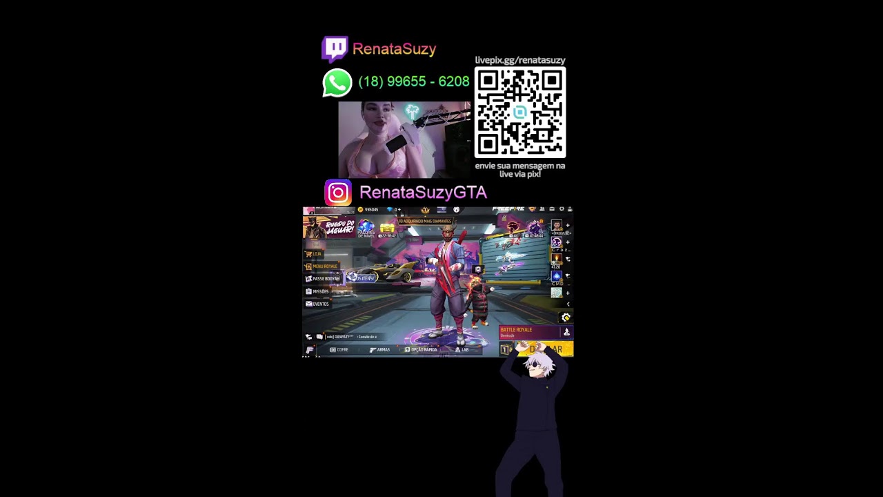 😈🔥 FREE FIRE AO VIVO 😈🔥 LIVE VERTICAL ( SHORTS ) - #shorts #short #shotsfeed / JOGANDO COM INSCRITOS