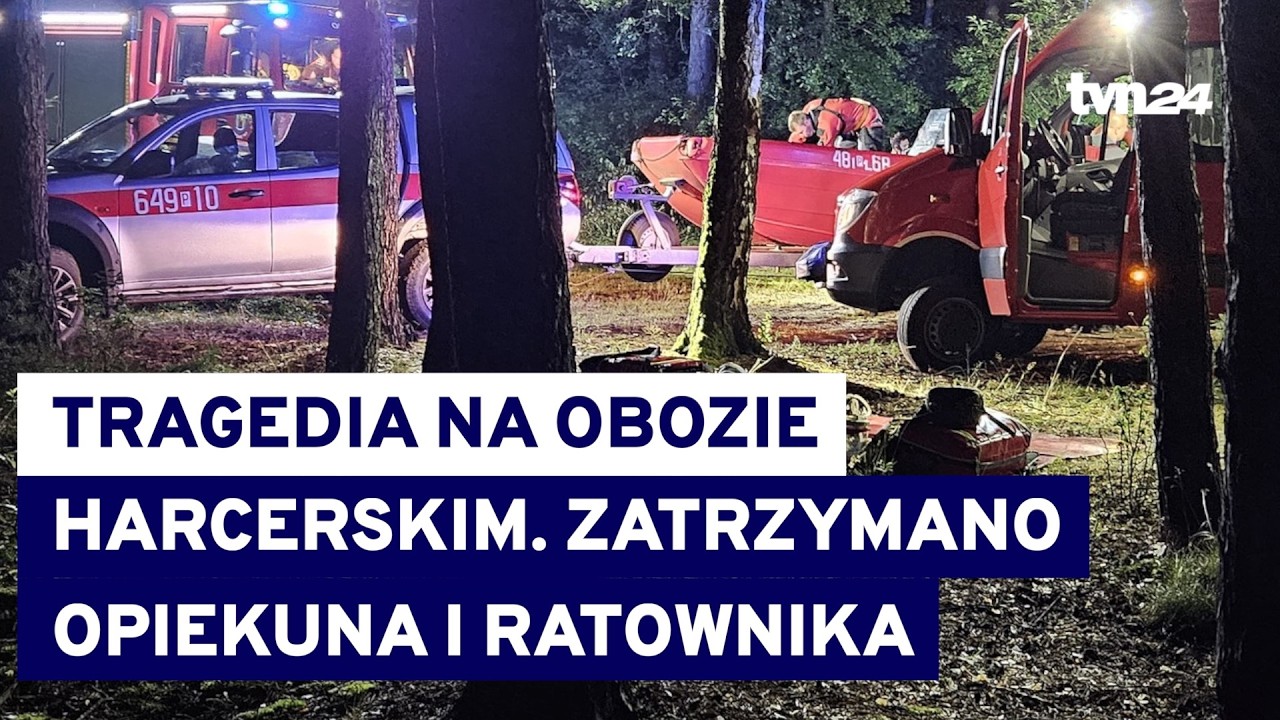 Tragedia na obozie harcerskim.15-latek utonął podczas próby zdobycia odznaki. 