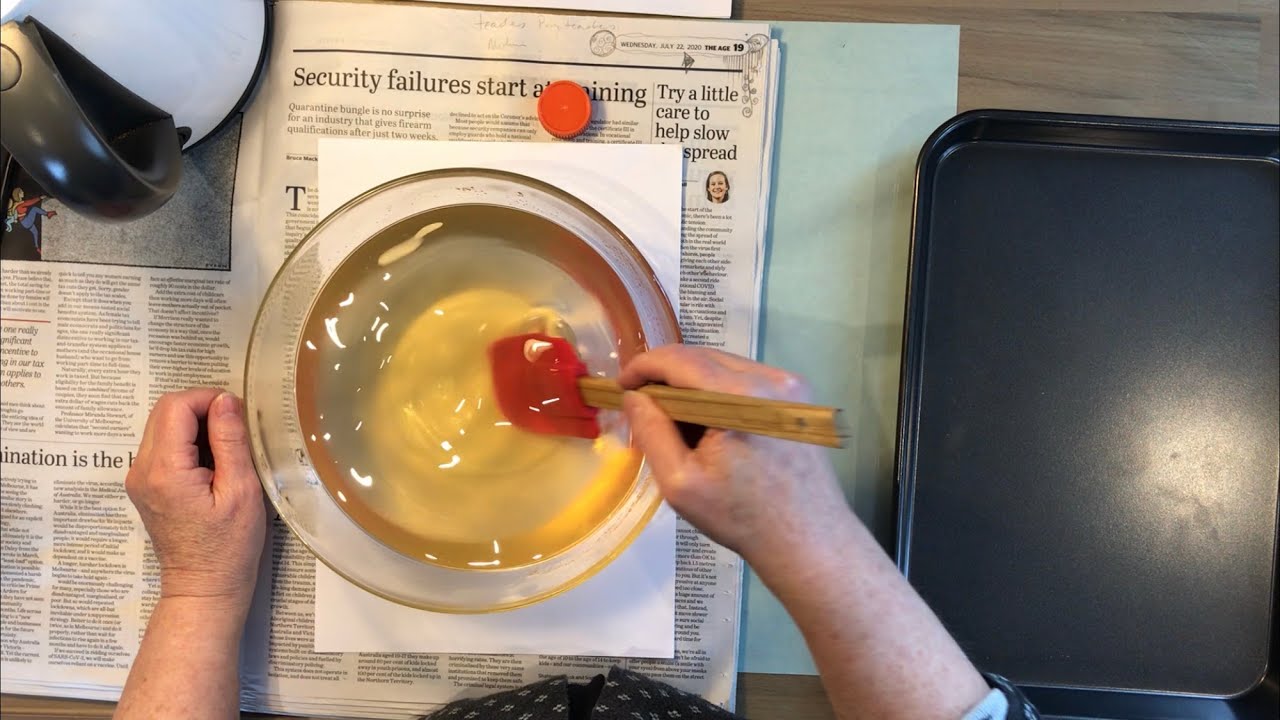 Making a long lasting gelatine plate for geli printing