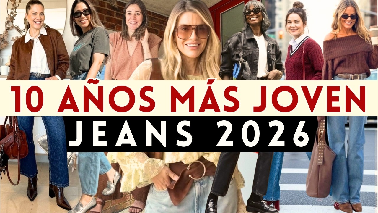 🔴¡CÓMO PARECER 10 AÑOS MÁS JOVEN CON JEANS 2026 PRIMAVERA VERANO 2026!  MUJER 40, 50, 60, 70+ AÑOS