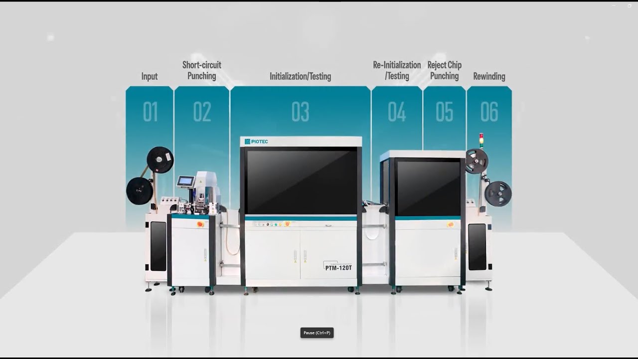 PTM-120T is purpose-built for chip encapsulation & testing factories and smart card manufacturers.