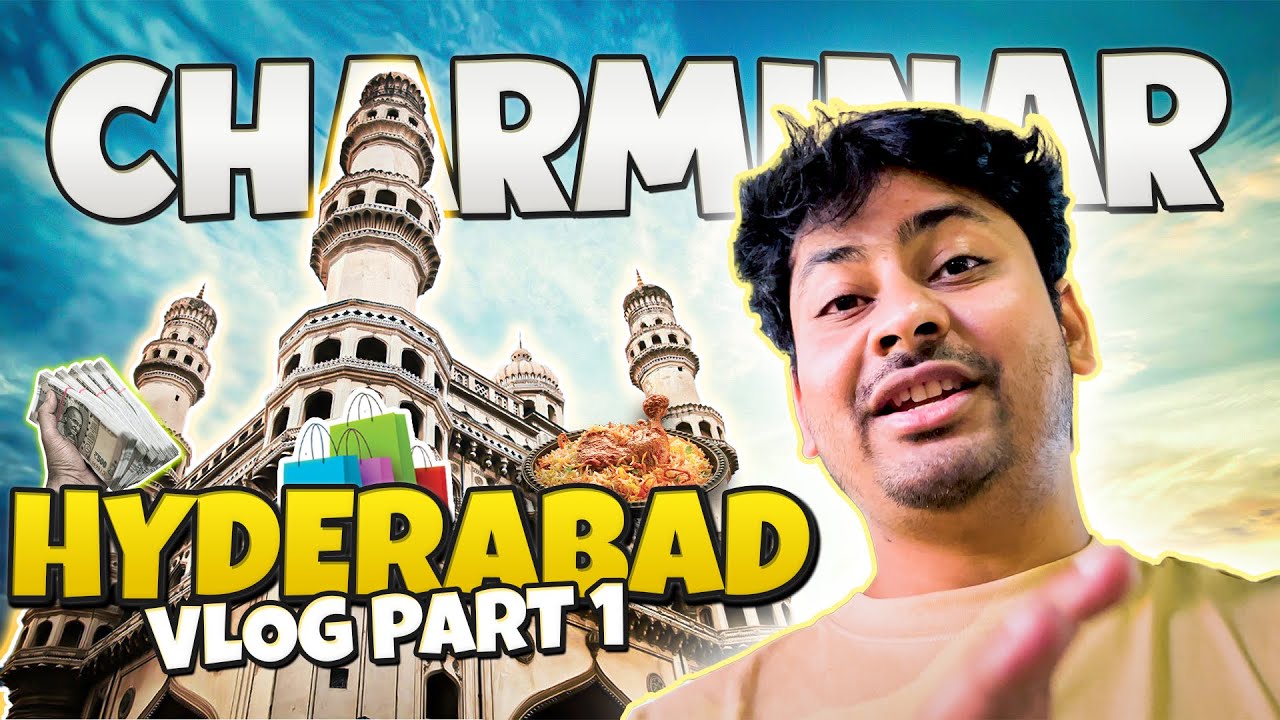 DYNAMO VISITING CHARMINAR FOR THE FIRST TIME | HYDERABAD VLOG