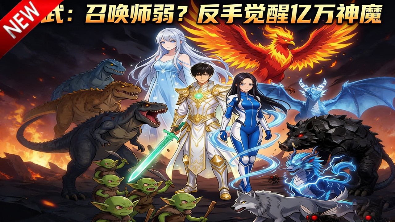 💥【新番上线】林尘穿越高武世界，觉醒SSS级召唤天赋却被视作废物，幸得神级召唤系统绑定，实力飙升，碾压强敌，书写无敌传奇！《高武：召唤师弱？反手觉醒亿万神魔》全集 Multi SUB#漫剧 #动漫魔女