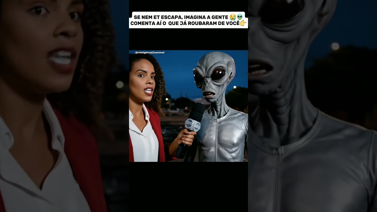 🚨 Roubaram a nave do ET no Brasil em 2 MINUTOS! 😭🛸 #shorts #ia #brasil #alien #reportagem #memesbr