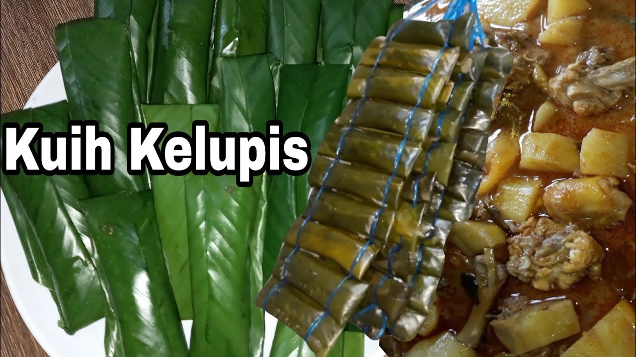 Kuih Kelupis Bungkus Daun Kabuh yang Lemak Sedappp