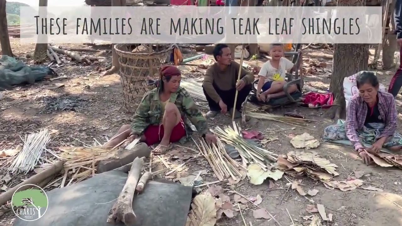 Making Teak Leaf Roofing Shingles