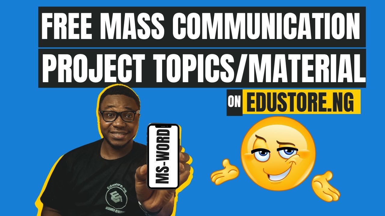 How to Get Free Mass Communication Project Topics and Research Papers