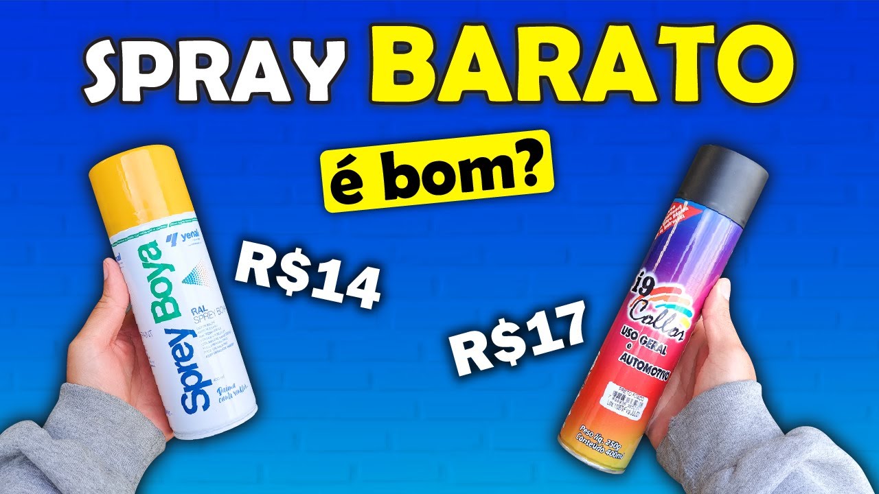 Spray de GRAFFITI Barato - É BOM???