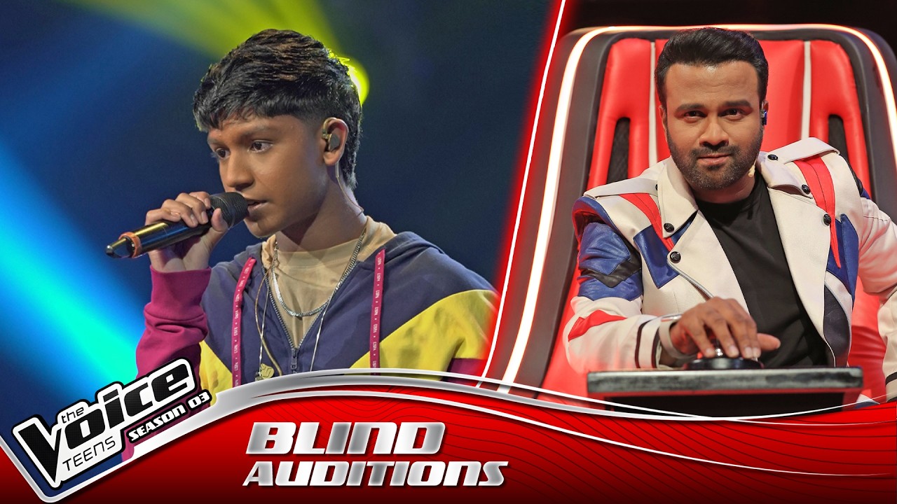 Janith Kalhara |Suragana Kirilliye(සුරඟන කිරිල්ලියේ) |Blind Auditions | The Voice Teens Sri Lanka S3