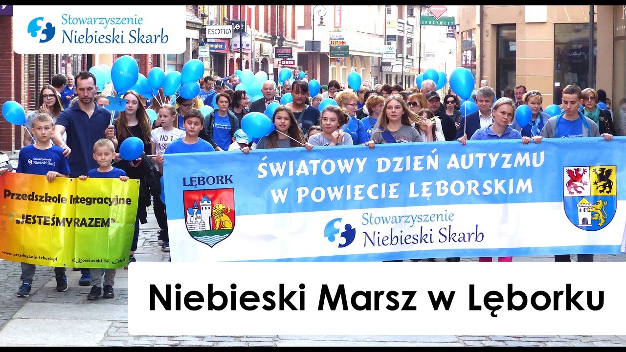 Niebieski Marsz w Lęborku - Światowy Dzień Wiedzy o Autyzmie