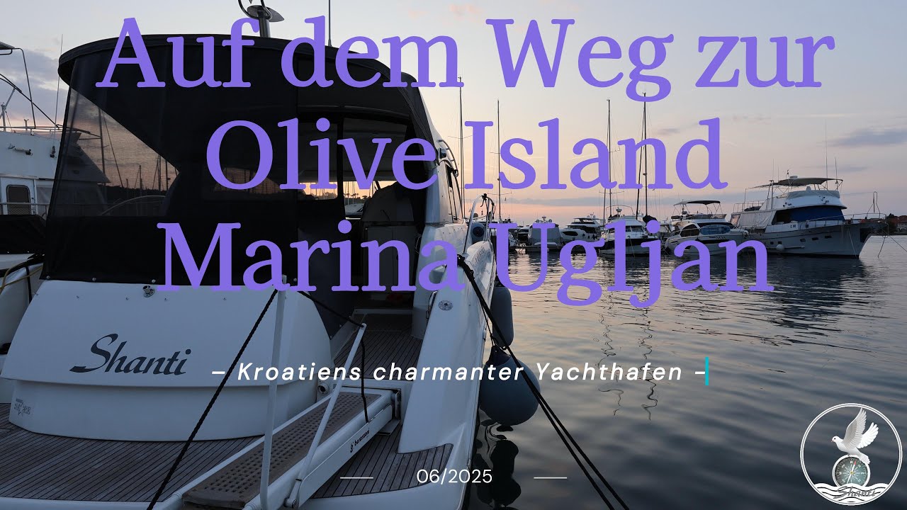 Von Ilovik zur Marina Olive Island auf Ugljan mit dem Motorboot. Schlechtes Wetter auf Sutomišćica