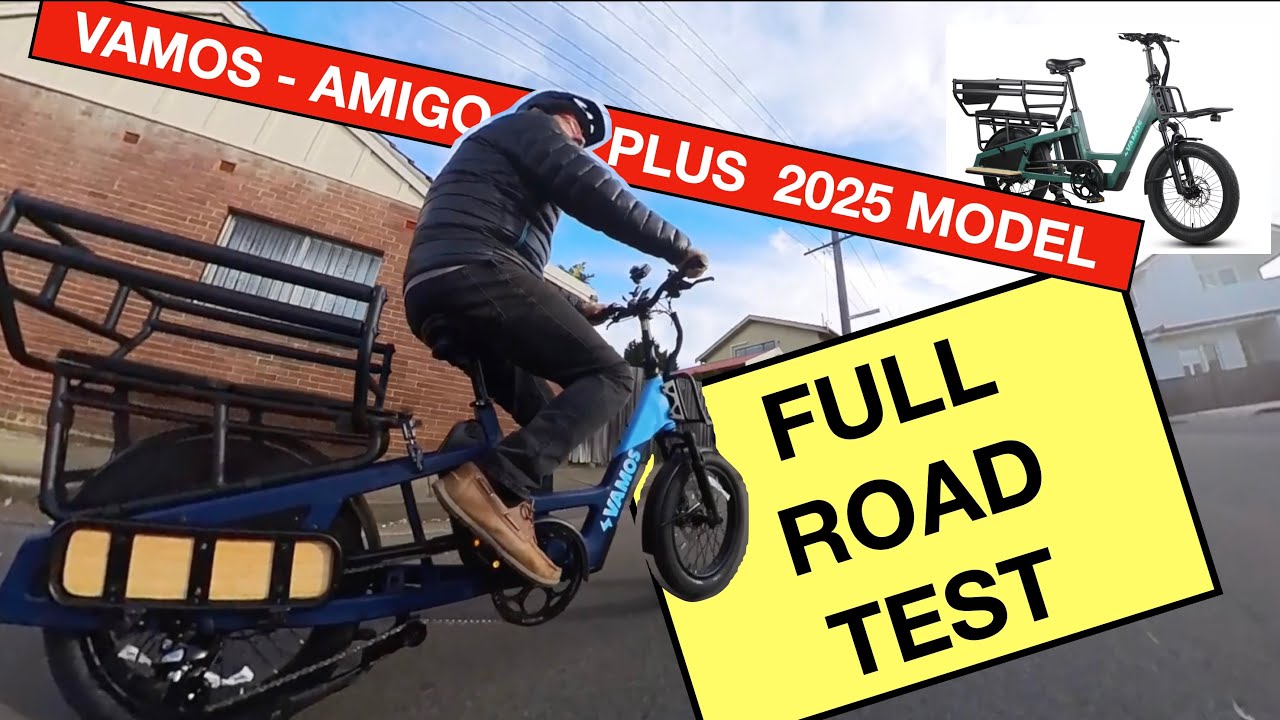 FULL ROAD TEST - ELECTRIC BIKE - VAMOS Amigo Plus 2025 - ON ROAD - OFF ROAD
