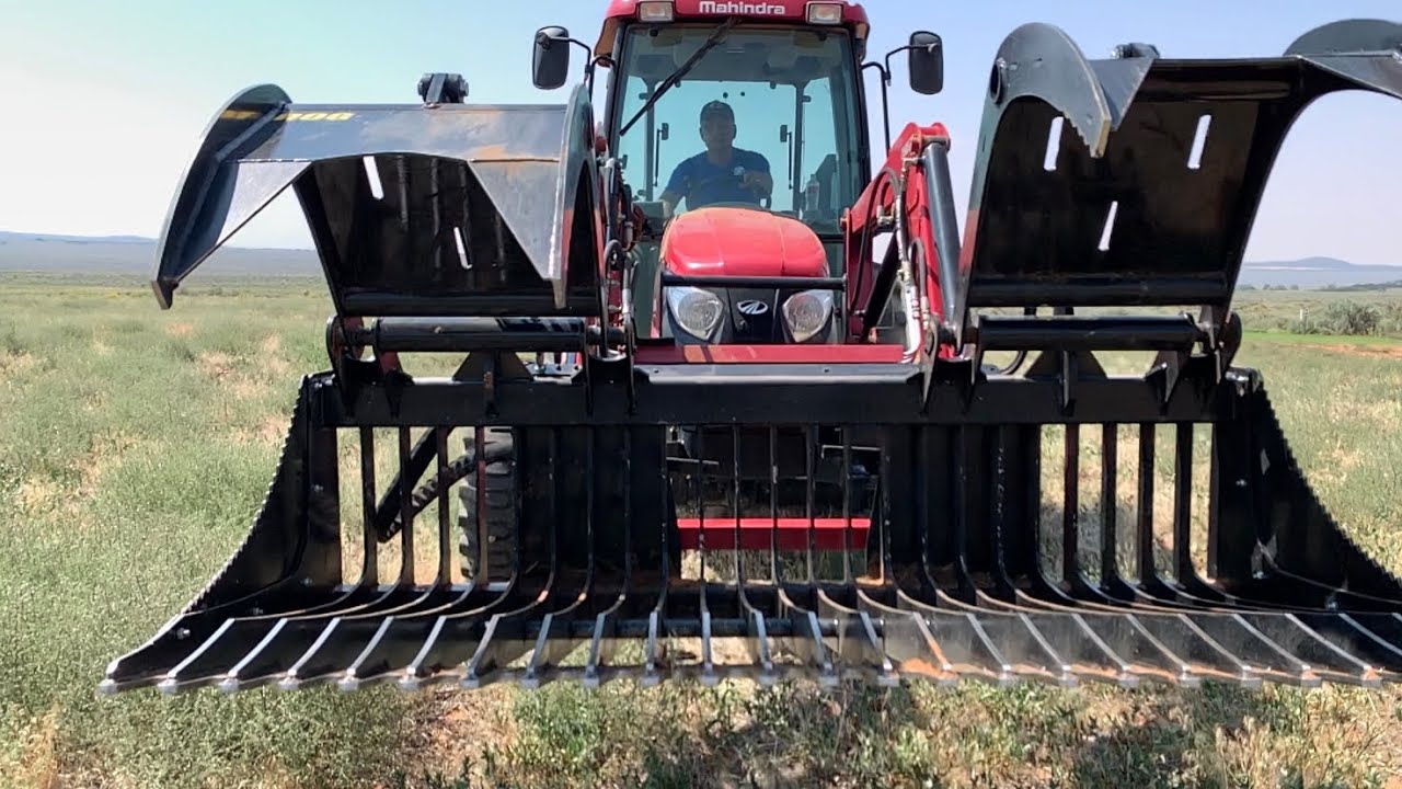 Stinger Attachments ROG Rock bucket with grapple review and demonstration