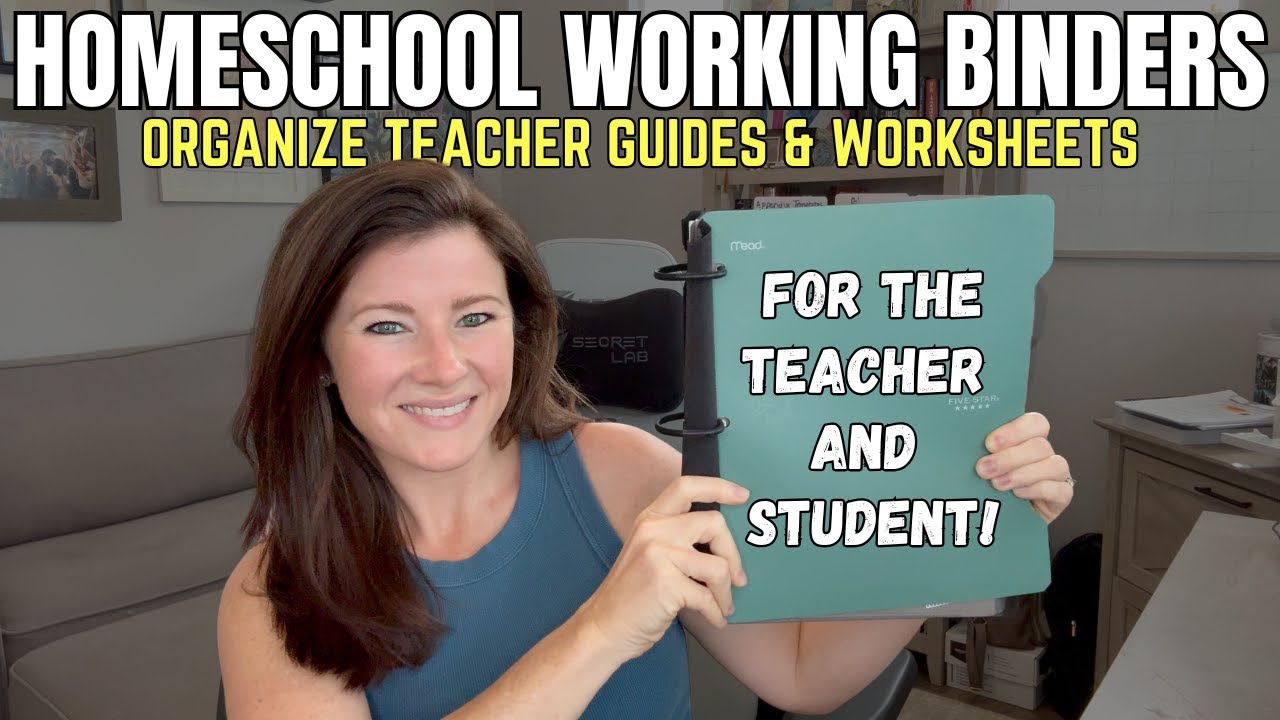 Take a Look Inside Our Homeschool Working Binders || Teacher and Student Binders