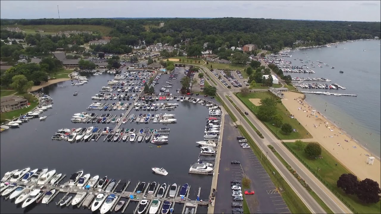 Bird's Eye View Fontana on Geneva Lake, Wisconsin
