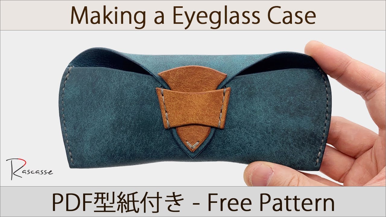 [Leathercraft] Бесплатный бумажный шаблон Как сделать стильные футляры для очков