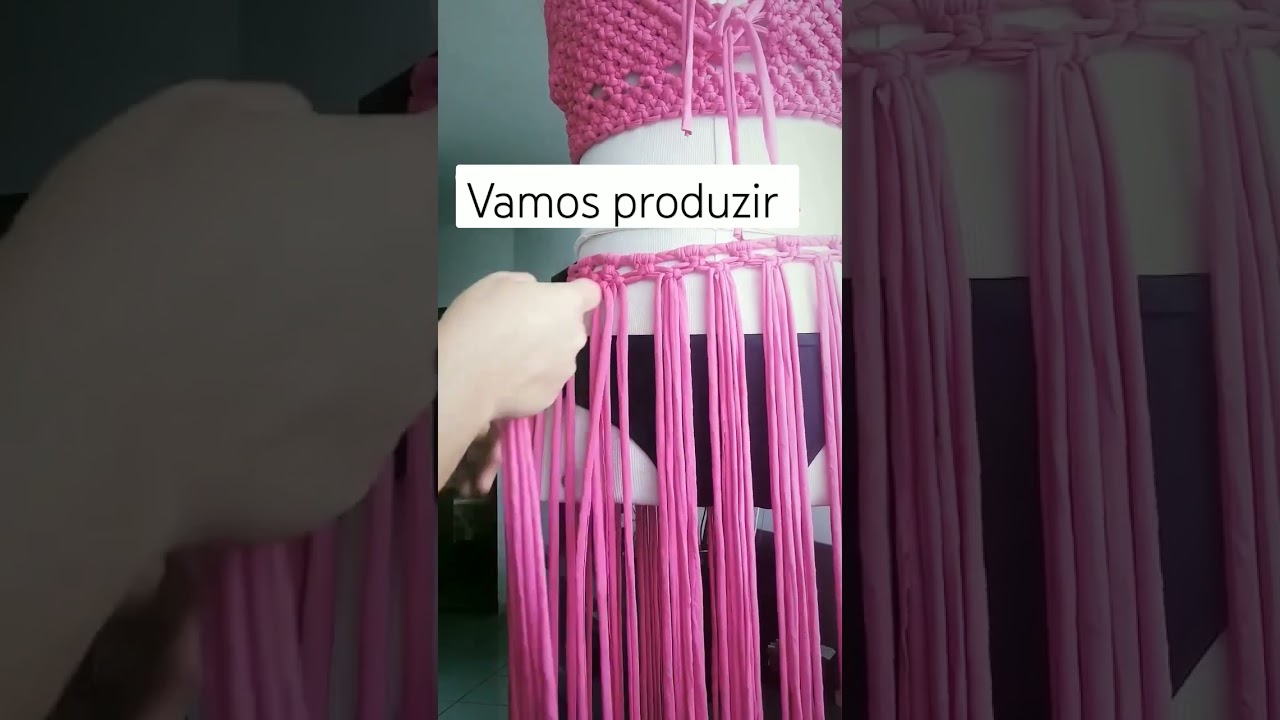Macram&eacute; tend&ecirc;ncia 💕 #macrametutorial #macrame #croche #tutorial #bolsasfemininas #artesanal