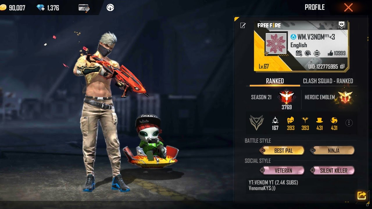Βάζω λεφτά στο Free Fire ( part 17) Κάνω το mp40 level 6+ Χρυσούς Κοιλιακούς+Events💎🔥