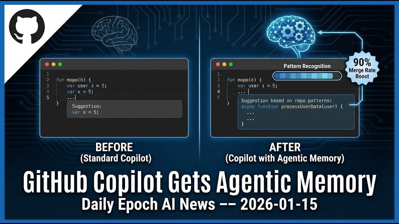 AI News: Copilot Agentic Memory, FLUX.2 Klein, Claude Code Upgrade, and more!