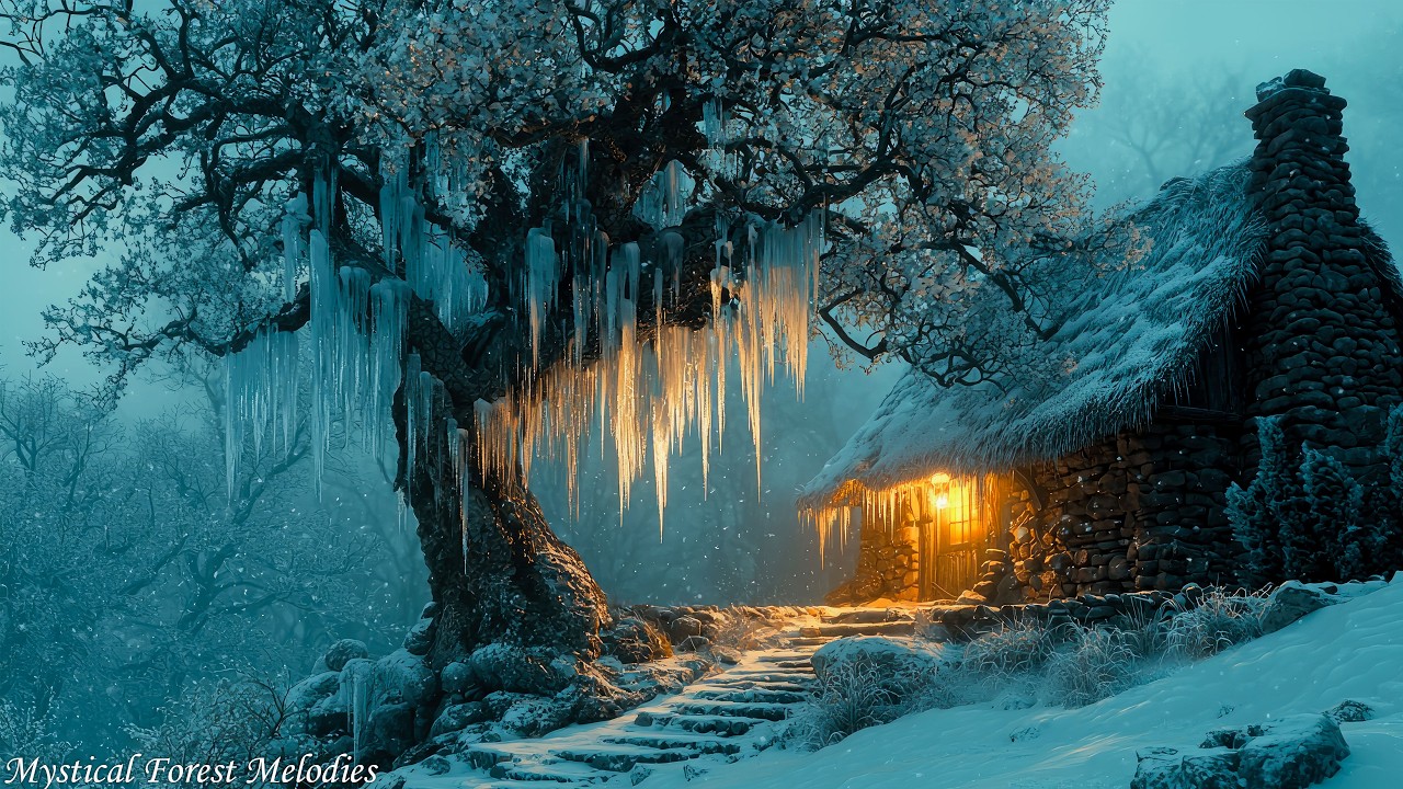 Enchanting Celtic Music: Tranquil Cottage in the Forest for Deep Relaxation & Focus