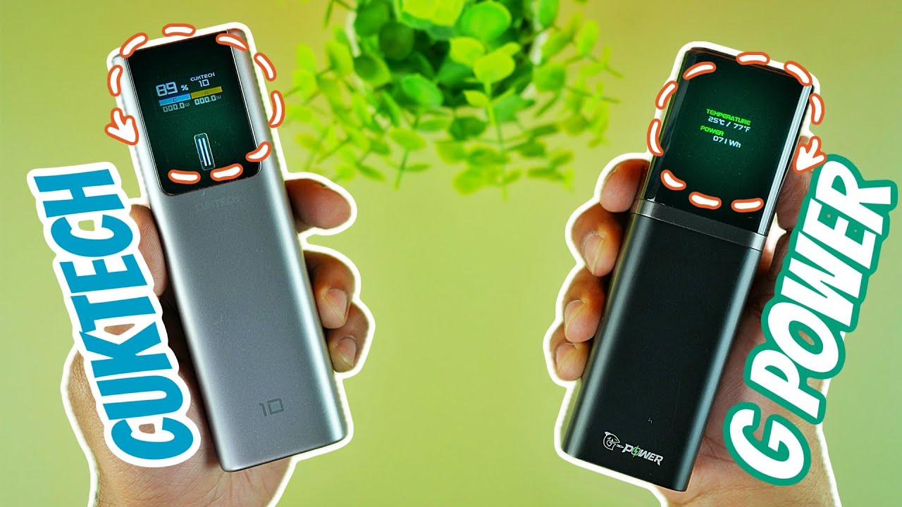 G Power GT19 12000mAh vs Cuktech 10 10000mAh Power Bank Comparison