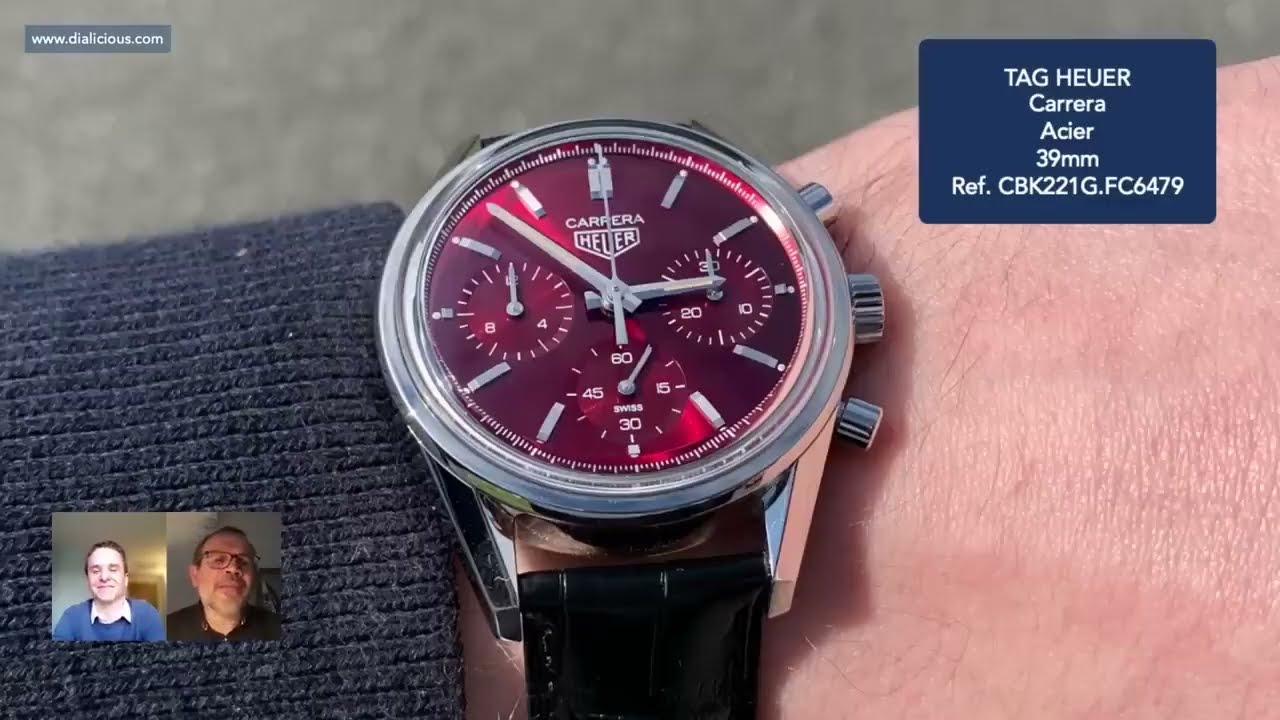TAG HEUER CARRERA Cadran rouge Edition Limitée