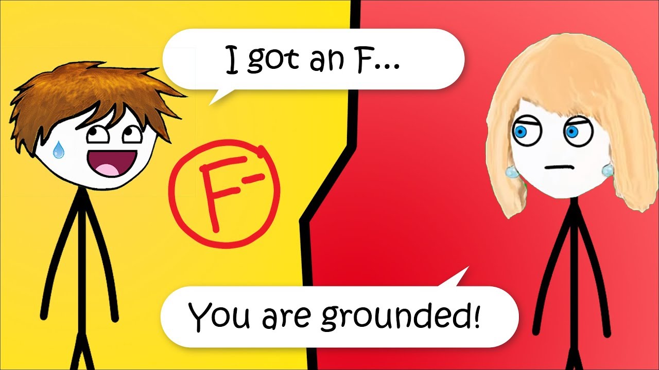 When a gamer gets a bad grade in school