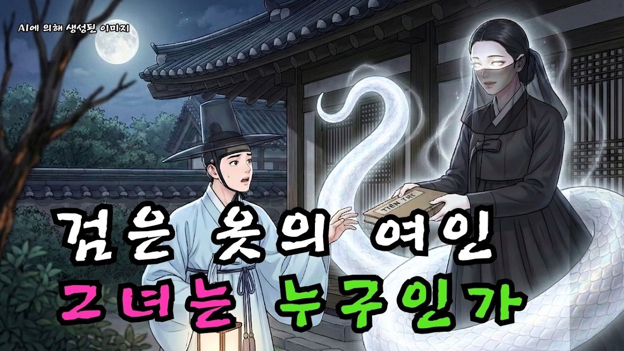 벼락 맞아 까맣게 탄 구렁이를 살려주자, 칠월 보름밤 검은 옷의 여인이 찾아와 예언서를 남기다 | 야담 | 민담 | 조선시대 | 야담 | 민담  |  조선시대