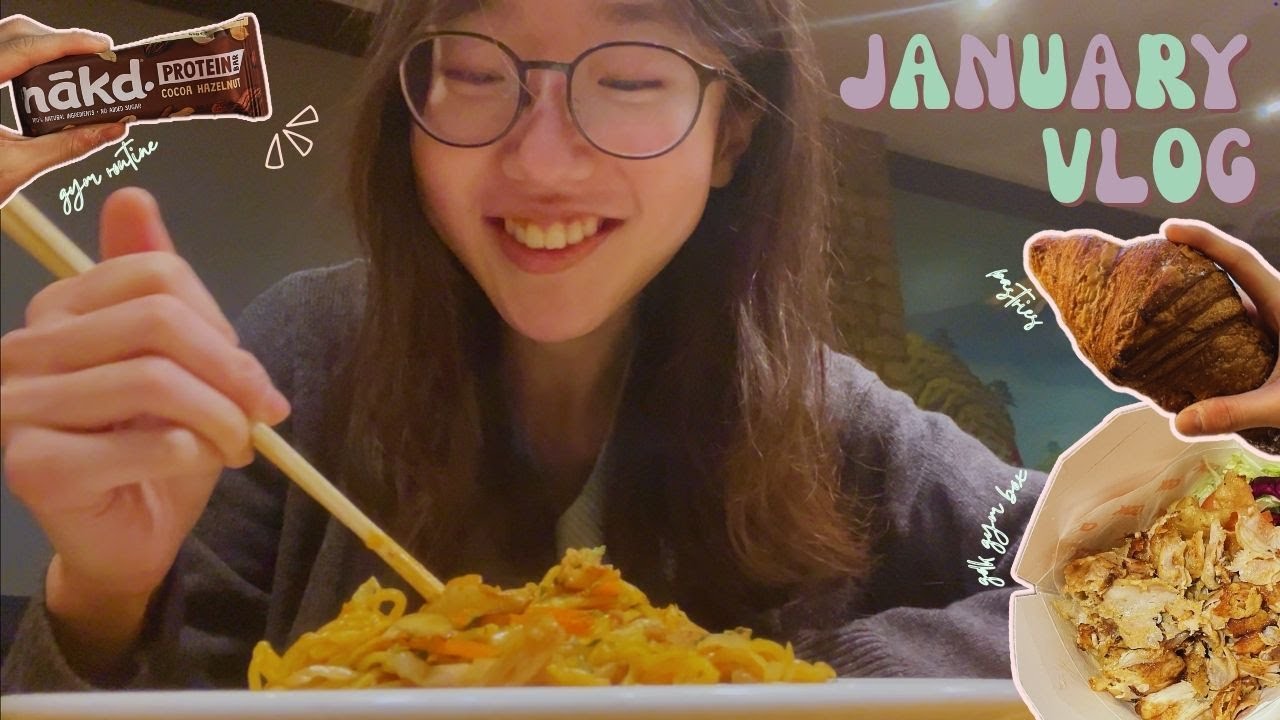 vlog 🎞️ jan week in my life | new gym routine, home cooking 🍳 london post grad life 🥐 trying 焼きおば !!