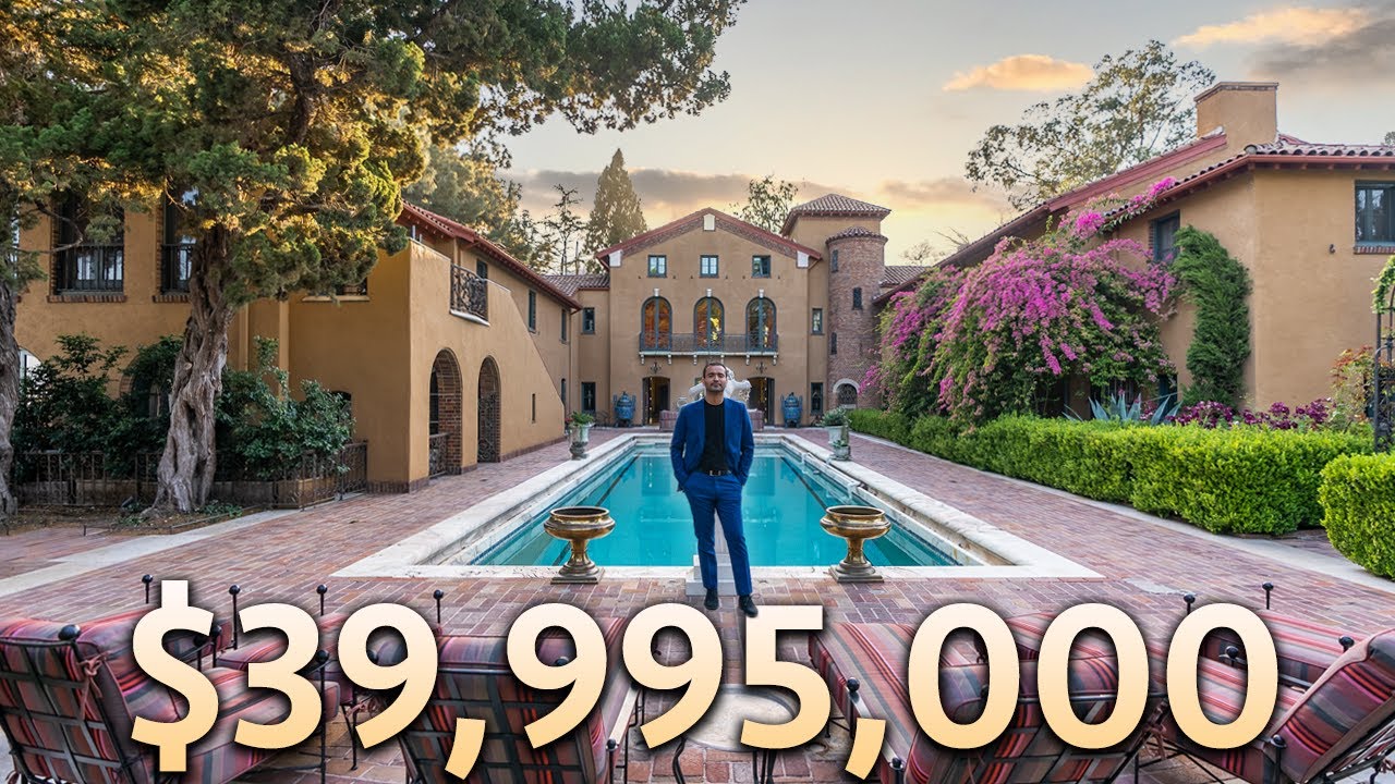 Touring a $39,995,000 Iconic Los Angeles Mansion Castle With Insane City Views