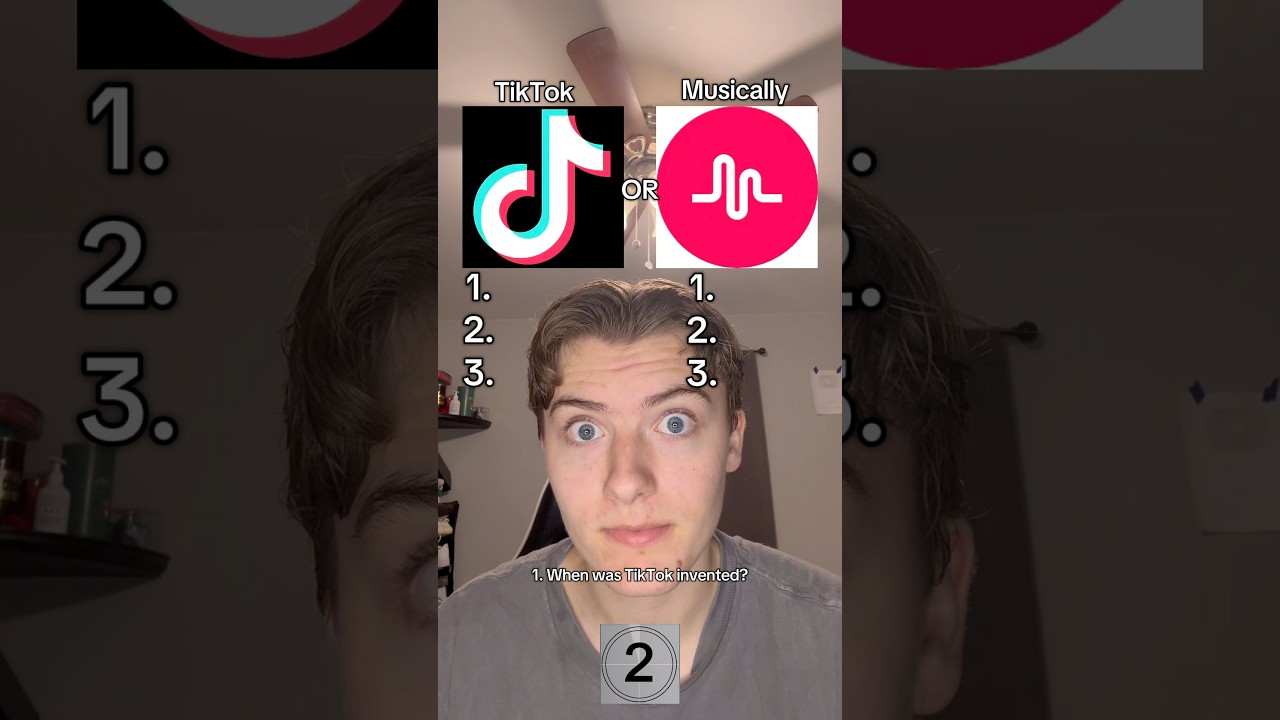 TIKTOK OR MUSICALLY? 🎶 #quiz #tiktok #musically #nostalgia #trivia #shorts
