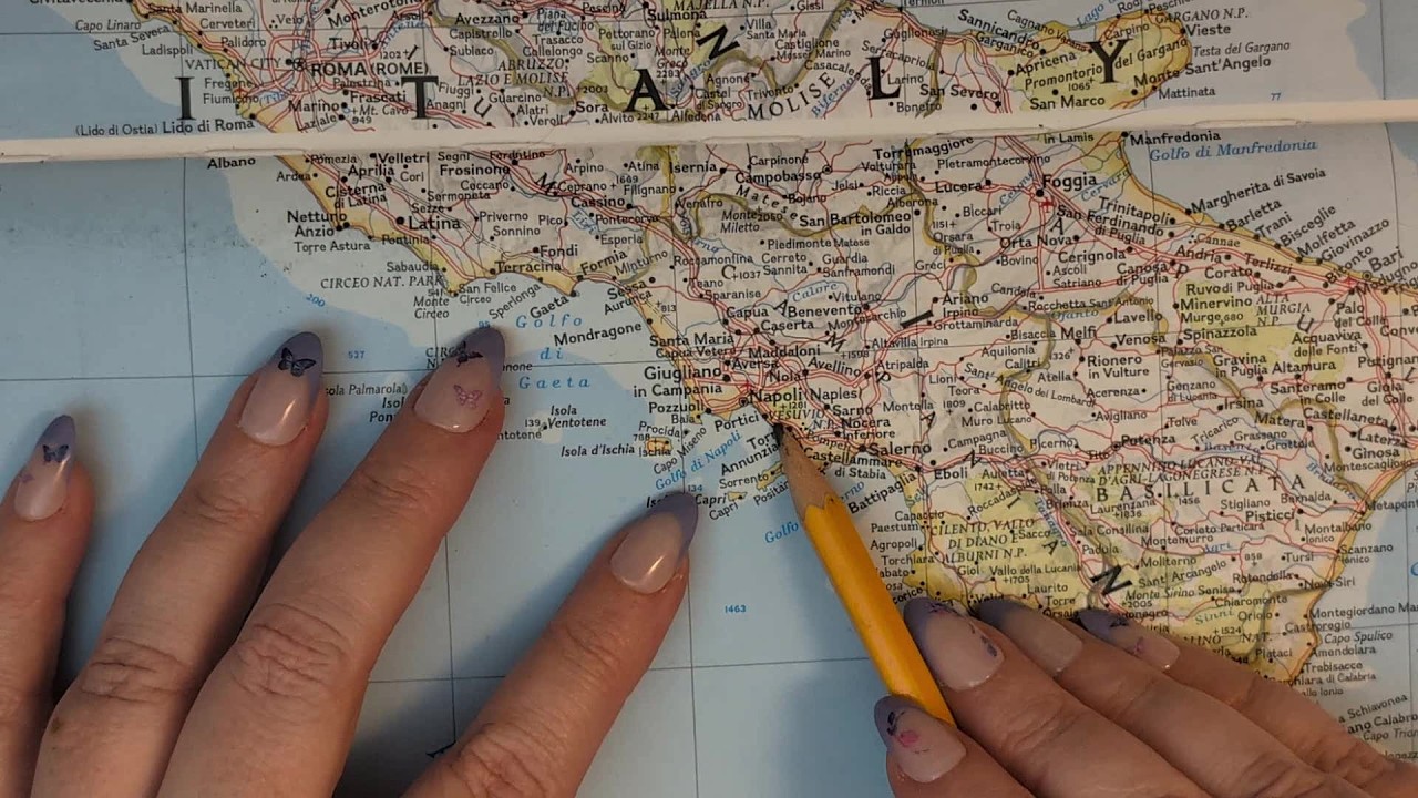 ASMR ~ Campania, Italy History & Geography ~ Soft Spoken Map Tracing Google Earth