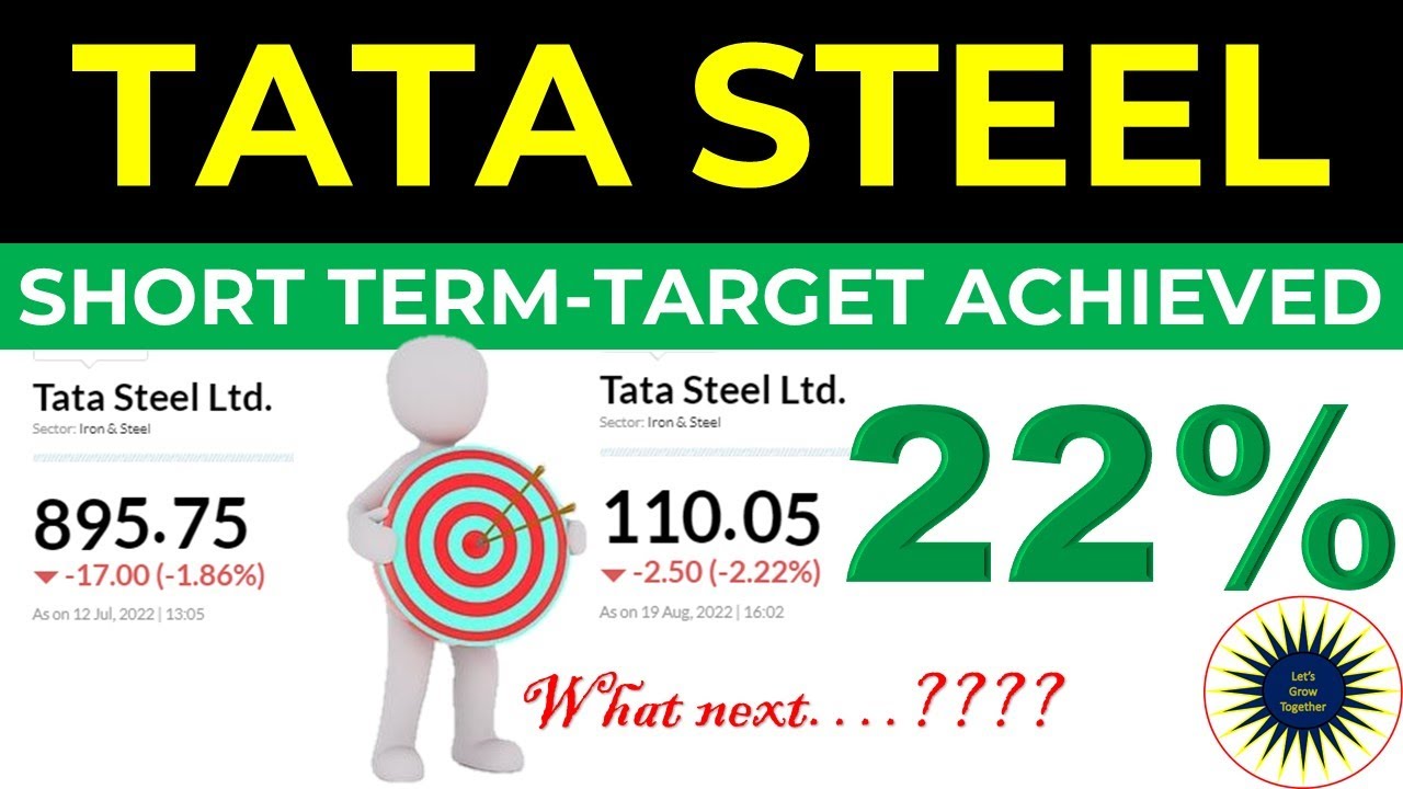 TATA STEEL | SHORT TERM TARGET ACHIEVED | 22% | UPDATES