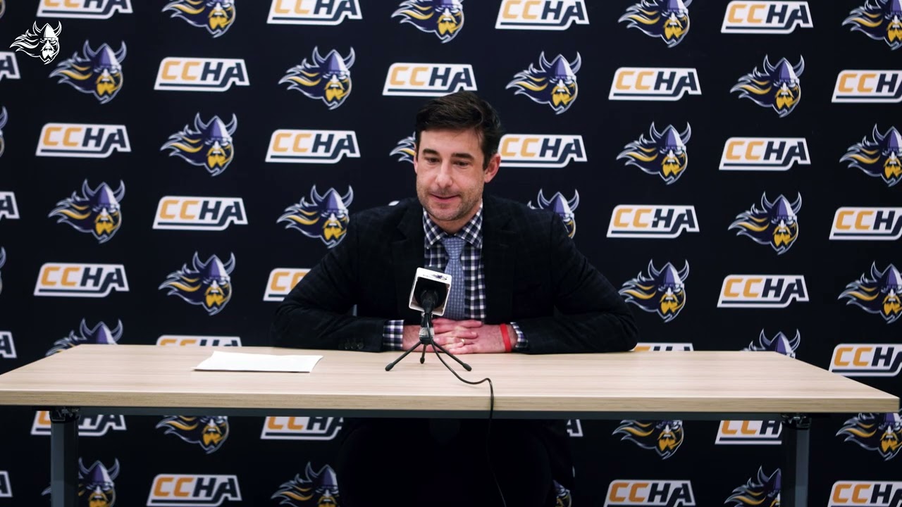 Augustana Men's Hockey vs Bowling Green State  | Post Game Two Interview