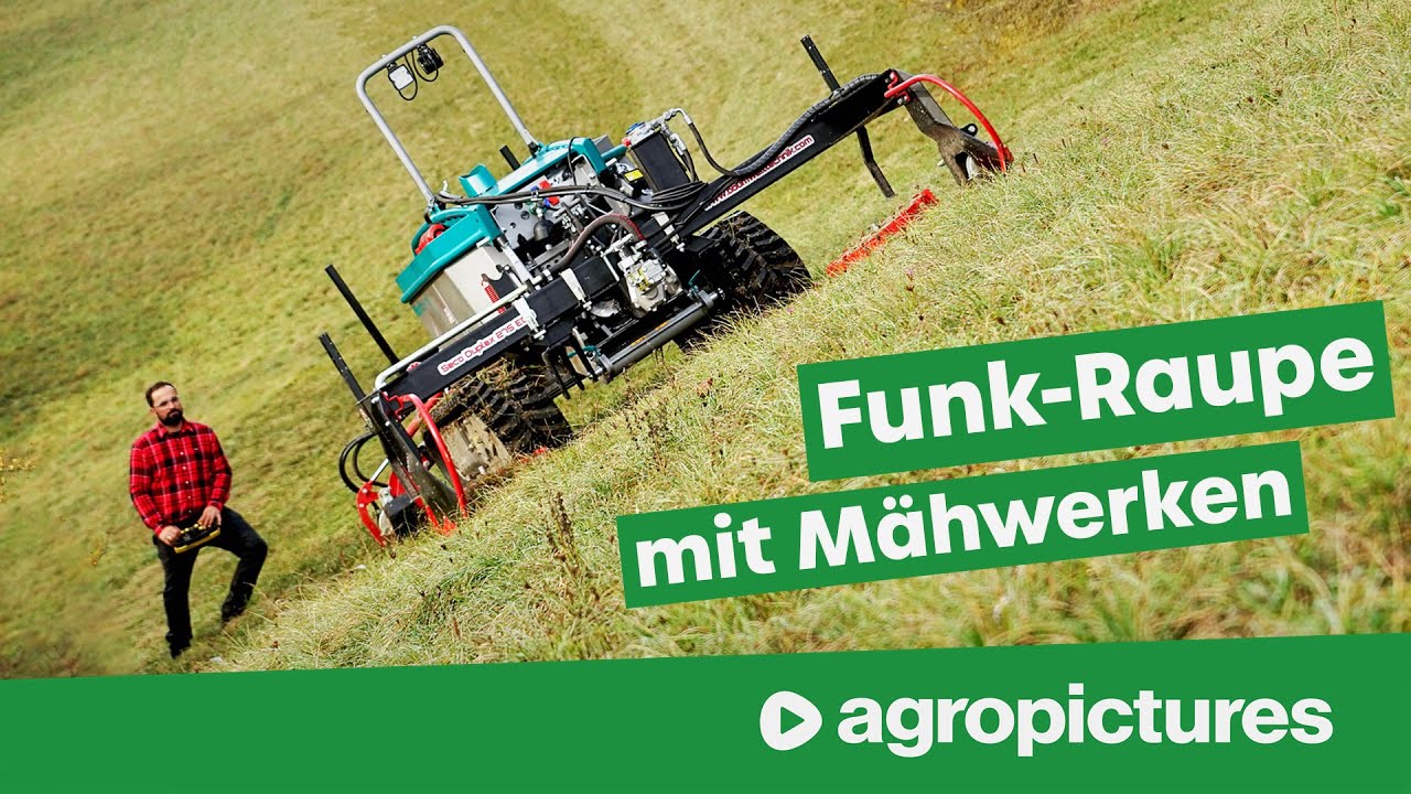 Pfanzelt F&auml;llraupe Moritz mit 2 x Doppelmesserm&auml;hwerk von BB Umwelttechnik