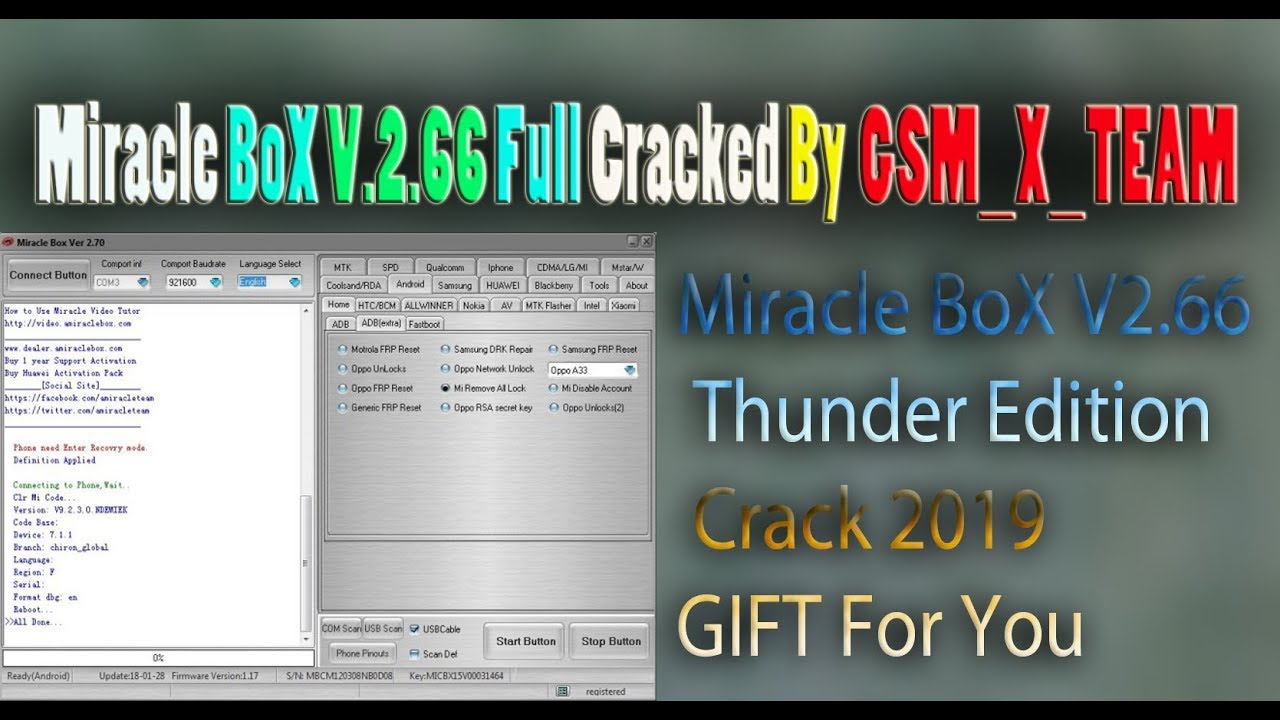 Miracle BoX V2.66 Thunder Edition Crack 2019 GIFT For You