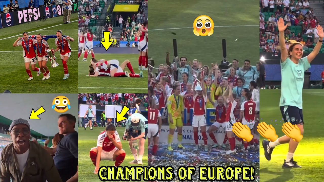 👏🏾CHAMPIONS OF EUROPE!😱Arsenal Women Full Celebrations After Wining UWCL! Arsenal 1-0 Barcelona