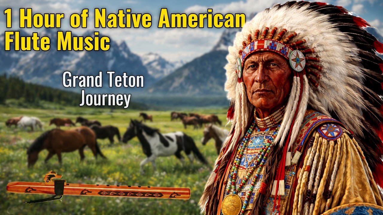 1 hour of native american flute music - Grand Teton Journey