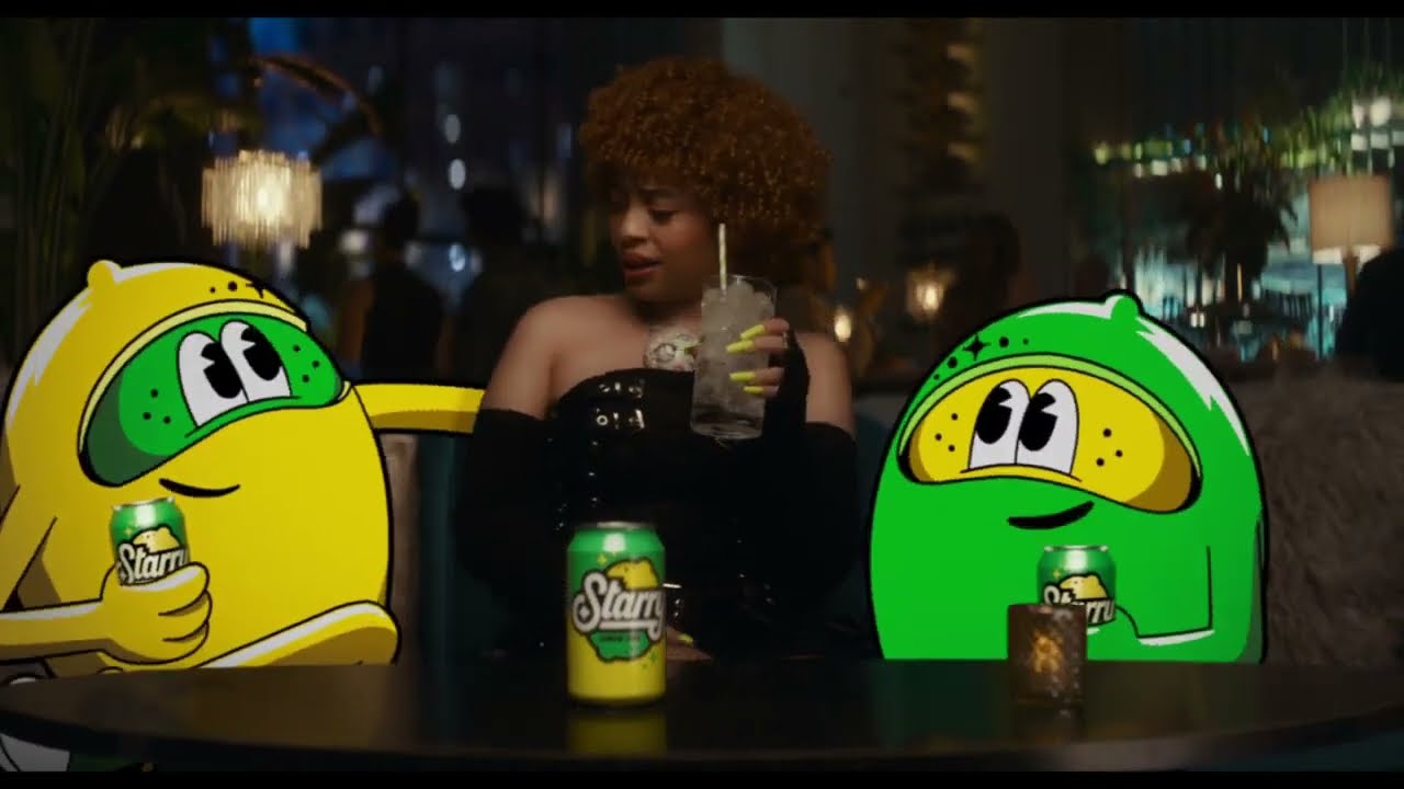 Ice Spice  -  Starry Lemon-Lime Soda   Super Bowl 2024