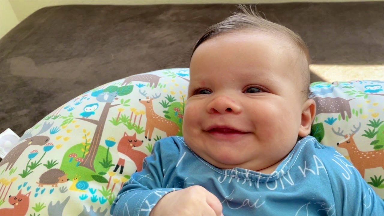 JAXTONS FIRST SMILE ON CAMERA